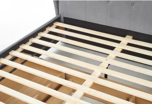 Кровать HALMAR SABRINA серый/орех, 160/200