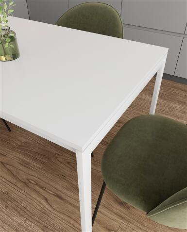 Стол ВВР Брайтон белый шагрень/белый