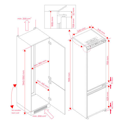 Холодильник TEKA RBF 77360 FI WHITE