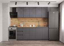 Кухонный гарнитур ДСВ Мори (2,0 м) Графит