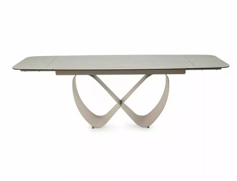 Стол обеденный SIGNAL INFINITY Ceramic бежевый травертин/кашемир 160-240/95