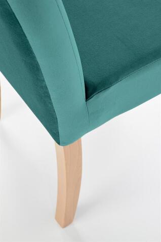 Стул HALMAR CLARION Monolith 37 зеленый/дуб медовый