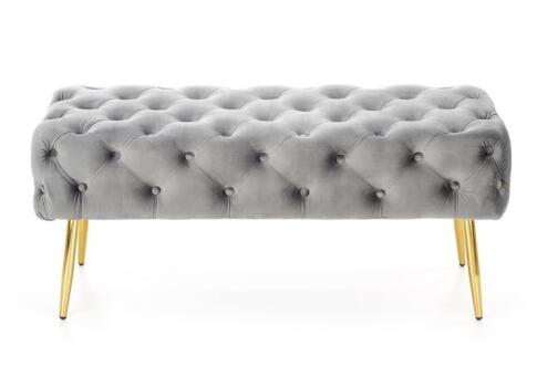 Скамья HALMAR ATHENA серый/золотой