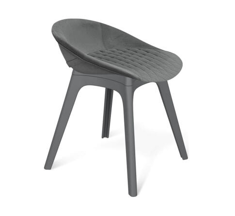 Стул Sheffilton SHT-ST19-SF2/S195 туманная дымка/темно-серый