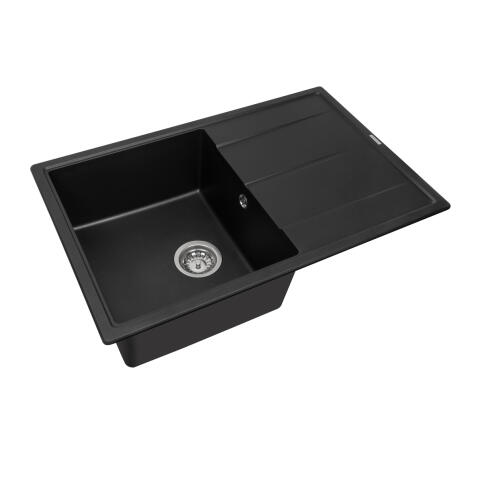 Мойка кухонная AQUASANITA Rock SQR 103 601 AW black metallic