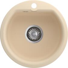 Кухонная мойка GRANFEST SMART SM-435 бежевый + сифон