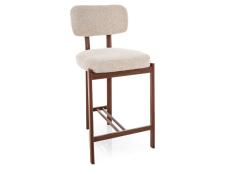 Стул барный SIGNAL MISAKI H-2 t.255 светло-бежевый/орех
