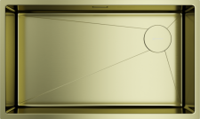 Кухонная мойка из нержавейки Omoikiri Taki 74-U/IF-LG Side светлое золото