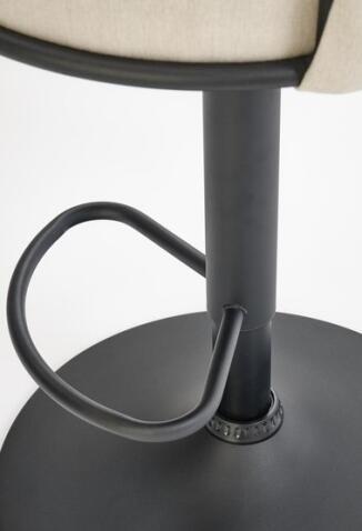 Стул барный HALMAR H125 бежевый/черный