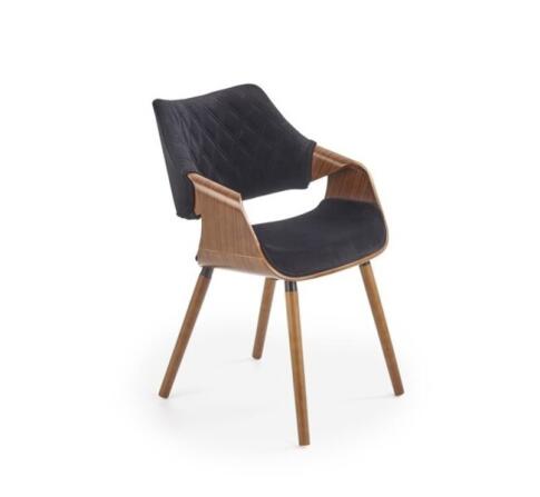 Стул HALMAR K396 черный/орех