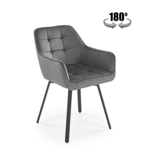 Стул HALMAR K588 серый/черный