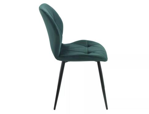 Стул SIGNAL RICK Velvet Bluvel 78 темно-зеленый/черный