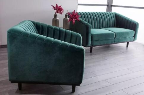 Диван SIGNAL ASPREY 2 Velvet Bluvel 78 зеленый/венге