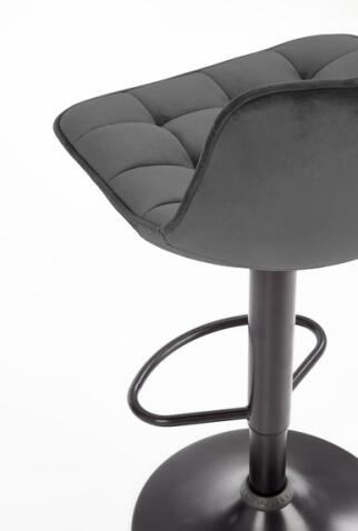 Стул барный HALMAR H95 серый/черный