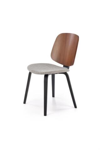 Стул HALMAR K563 серый/черный/орех