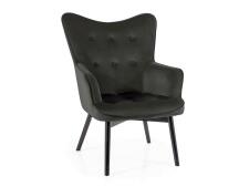 Кресло SIGNAL CARMEN Velvet Bluvel 19 черный/черный мат