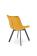 Стул HALMAR K520 горчичный/черный, поворотный