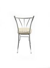 Стул ВВР Трилогия ваниль/хром, экокожа