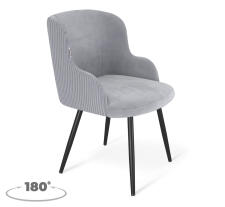Стул Sheffilton SHT-ST39-4/S1470-VP стальной серый/черный муар, поворотный