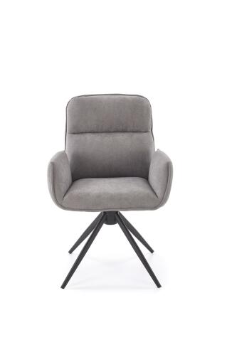 Стул HALMAR K574 серый/черный, поворотный