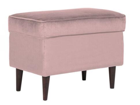 Пуф SIGNAL RON Velvet Bluvel 52 античный розовый/венге Пуф SIGNAL RON Velvet Bluvel 52 античный розовый/венге