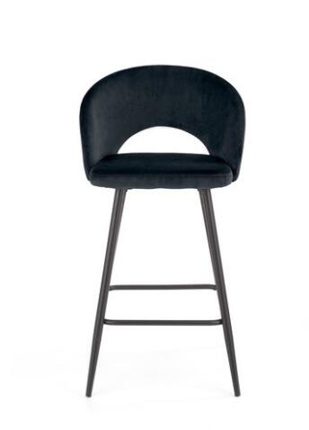 Стул барный HALMAR H96 черный/черный