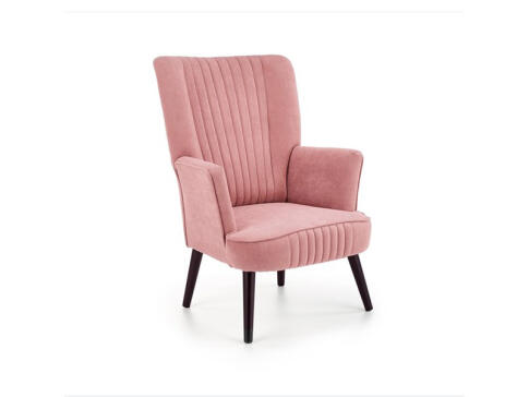 Кресло HALMAR DELGADO розовый/черный