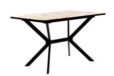 Стол ВВР Миллер 3D 5/черный №7, стекло ф/п 120/80