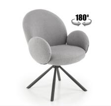 Стул HALMAR K498 серый/черный, поворотный