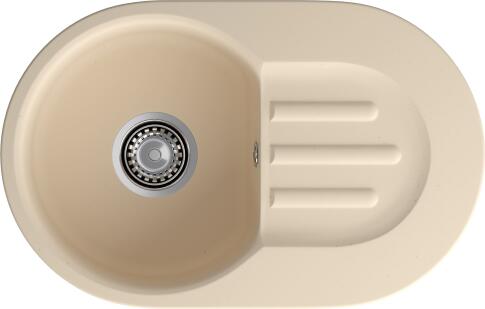 Кухонная мойка GRANFEST SMART 685L бежевый