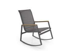 Кресло-качалка HALMAR ZLATAN темно-серый/светло-серый