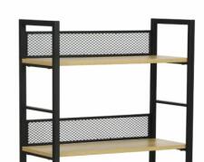 Стеллаж SIGNAL RAW R4 дуб/черный