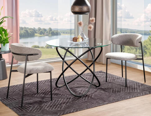 Стул SIGNAL ELTON серый/черный