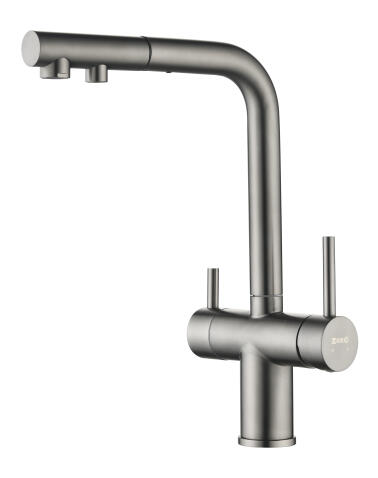 Смеситель для кухни ZORG ATOS PREMIUM PVD Gunblack