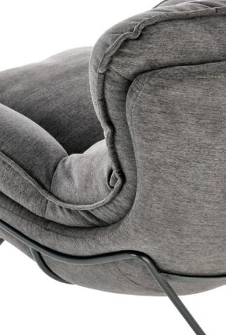 Кресло HALMAR VOLKER темно-серый/черный
