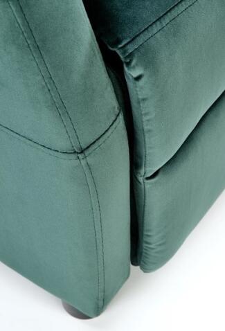 Кресло HALMAR FELIPE 2 раскладное, темно-зеленый/венге