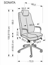 Кресло компьютерное HALMAR SONATA XXL черный