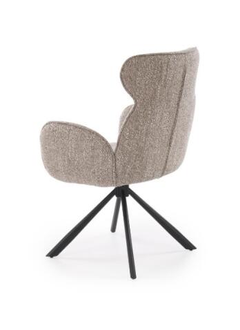 Стул HALMAR K571 темно-бежевый/черный, поворотный