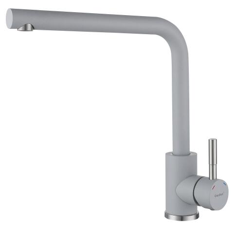 Смеситель для кухни GRANFEST QUARZ Z-5411 серый