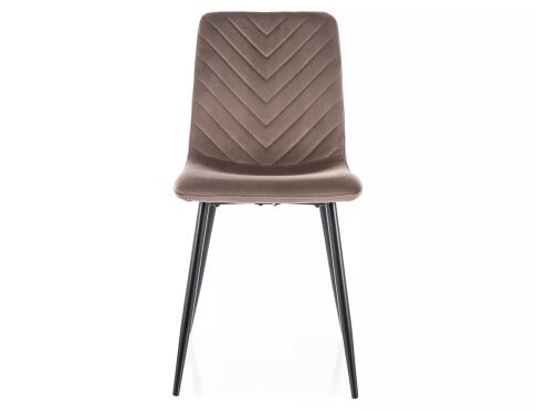 Стул SIGNAL DAREN Velvet Bluvel 38 капучино/черный