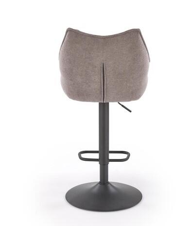 Стул барный HALMAR H122 серый/черный