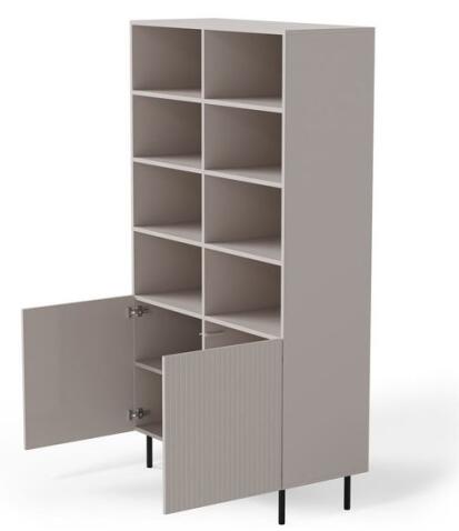 Стеллаж HALMAR PAXOS REG-1 кашемир/черный