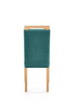 Стул HALMAR CLARION Monolith 37 зеленый/дуб медовый