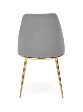 Стул HALMAR K460 серый/золотой