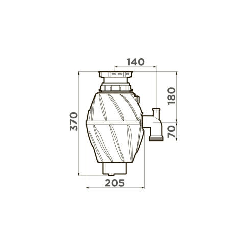 Измельчитель отходов Omoikiri Nagare 500