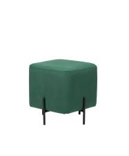 Пуфик ВВР Агат изумруд/черный, велюр