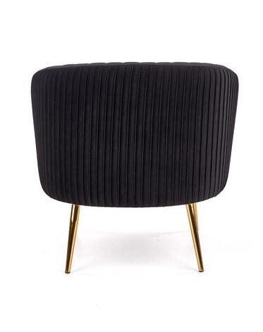 Кресло HALMAR CROWN черный/золотой