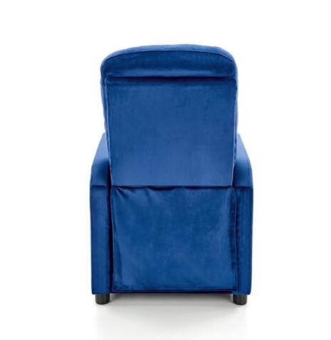 Кресло HALMAR FELIPE 2 раскладное, темно-синий/венге