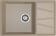 Кухонная мойка GRANFEST VERTEX V-780L песочный
