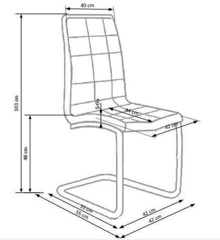 Стул HALMAR K147 черный/хром